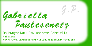 gabriella paulcsenetz business card